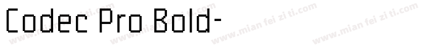 Codec Pro Bold字体转换